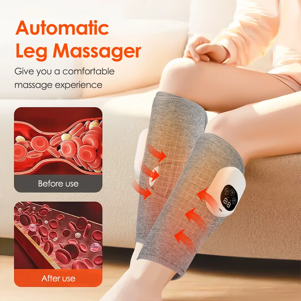 Bezdrôtové masážové mäso z vyhrievaného tlaku vzduchu Massager Massager Masáž Masáž Masáže Horúca komprimovaná relaxácia svaly