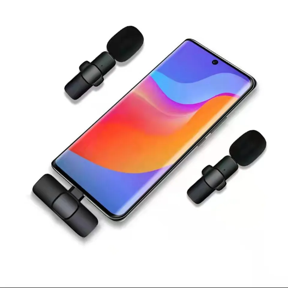 Bezdrôtové nahrávanie Lavalier Lavalier Microfone Plug and Play Clip Wireless Mic for iPhone iPad Android Live Broadcast Game Phone