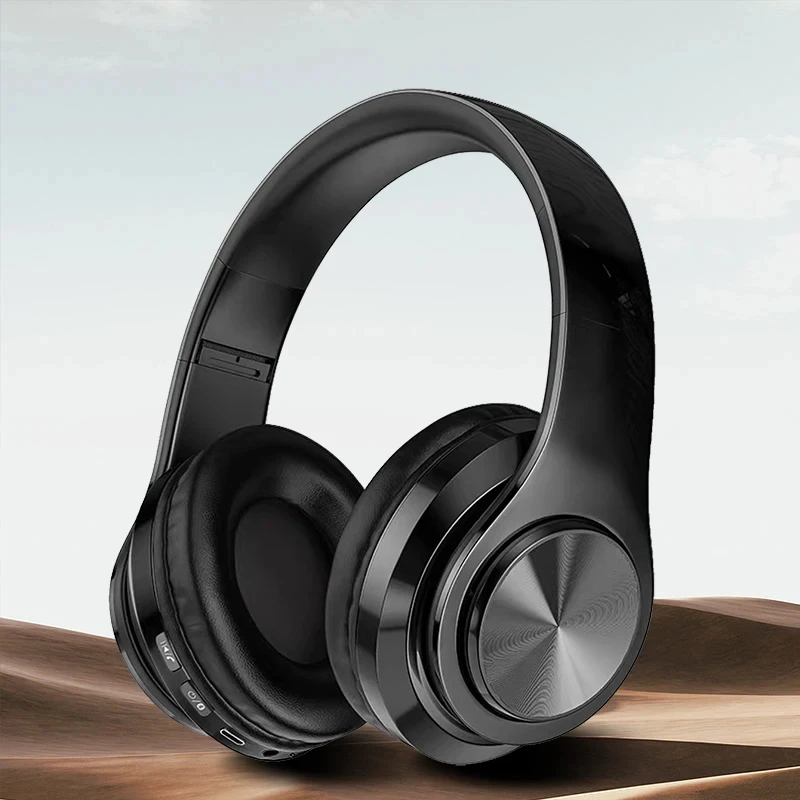 Bezdrôtové slúchadlá Bluetooth 5.0 s mikrofónom na uši stereofónne zvukové slúchadlá športových herných hier