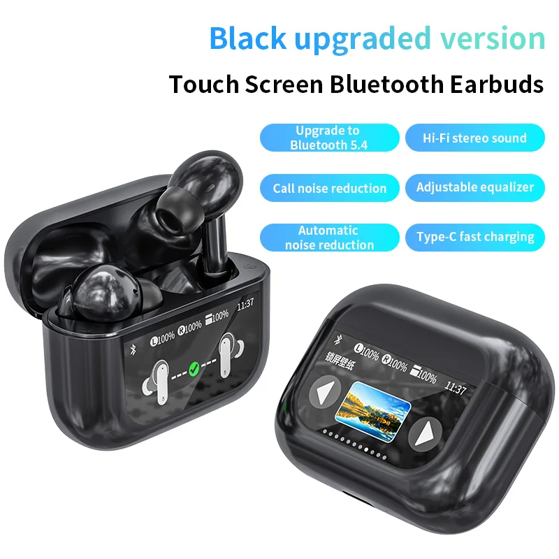 Bezdrôtové slúchadlá Bluetooth dotyk obrazovky ANC Zníženie hluku v doši bezdrôtové slúchadlá Ultra dlhé životné vodotesné slúchadlá