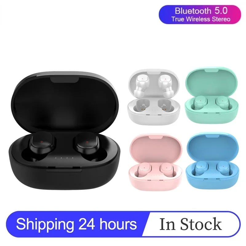 Bezdrôtové slúchadlá TWS A6S Headset Bluetooth Slúchadlá Sport Stereo Fone Bluetooth Earbup pre Xiaomi Huawei