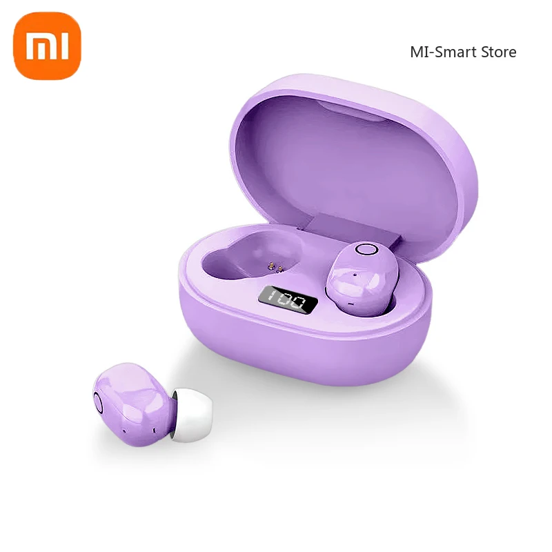 Bezdrôtové slúchadlá Xiaomi Bluetooth s digitálnym displejom, ktorý potláčal šumov, stereofónne vodotesné a potné športové mini slúchadlá