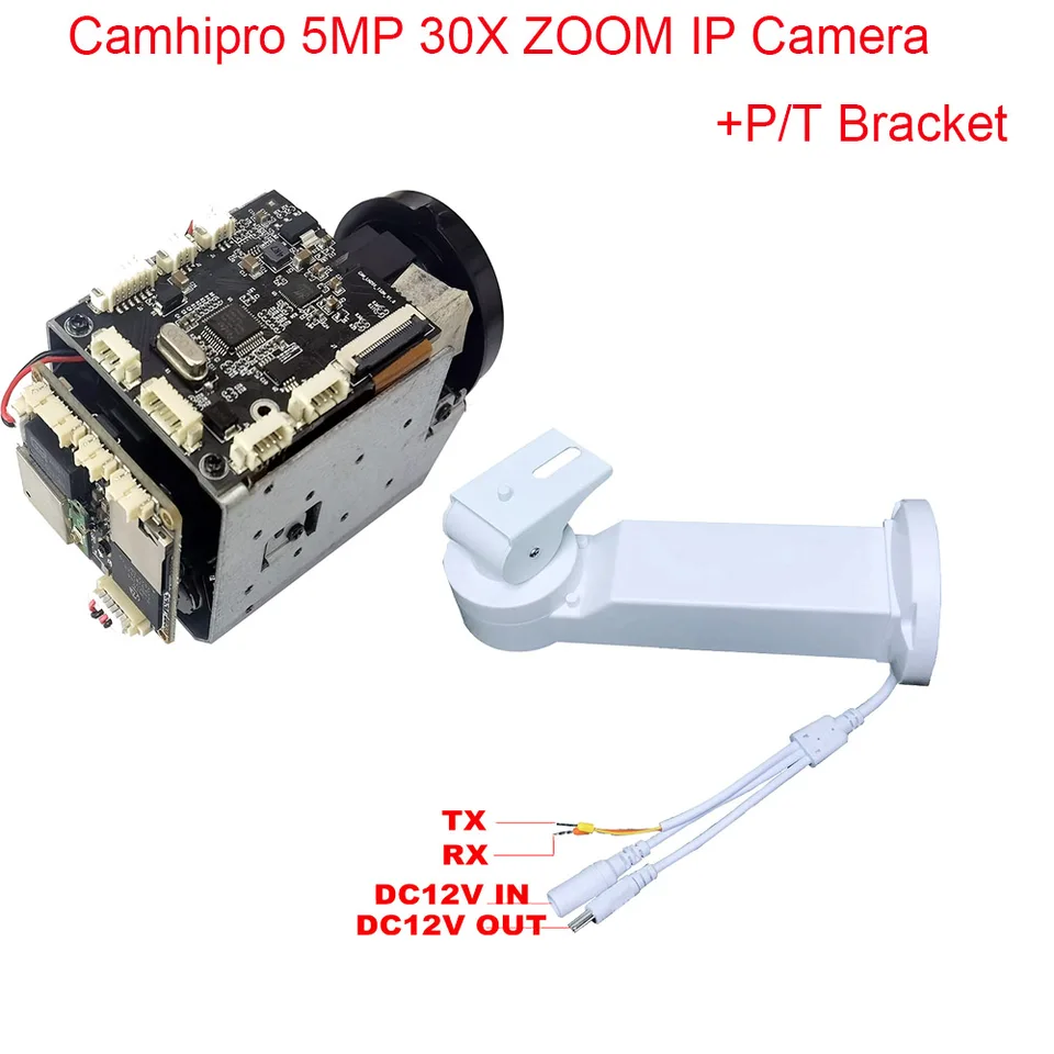 Bezdrôtové WiFi 5MP 30x Zoom Humanoid IMX335 IP Camera DV podporujú SD MIC reproduktor SD