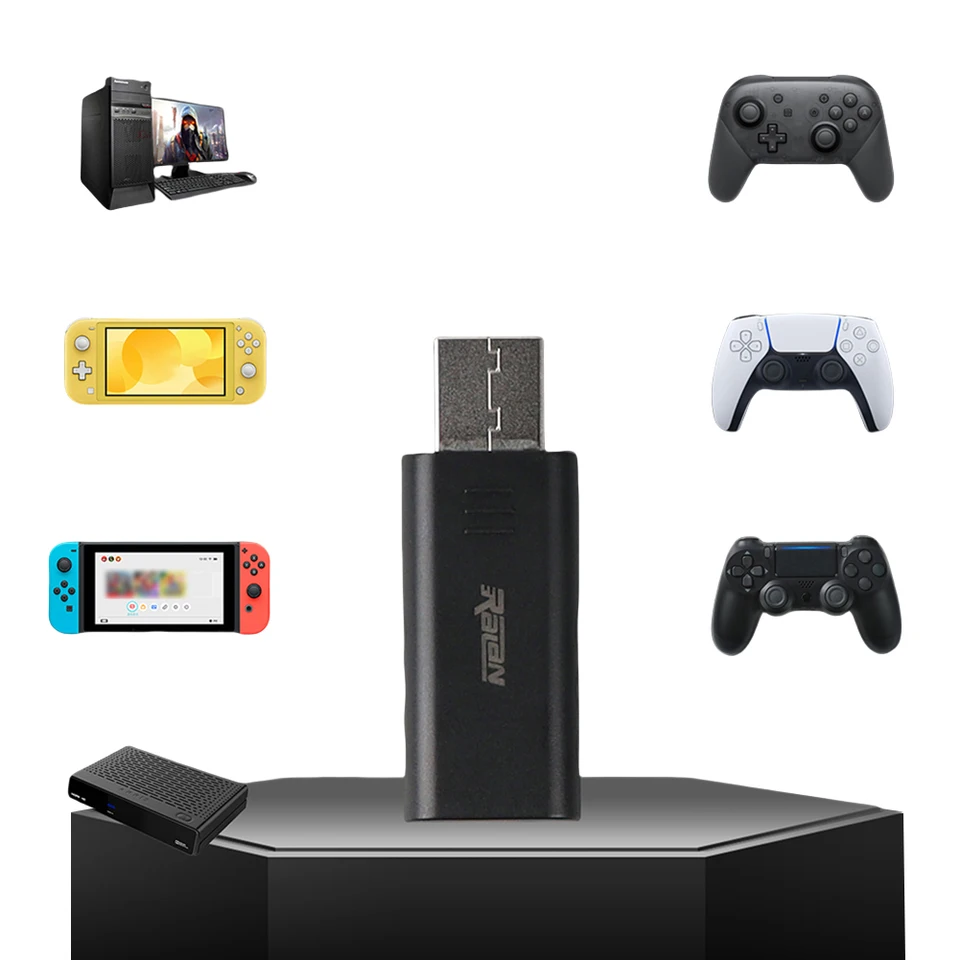 Bezdrôtový adaptér USB prijímač Bluetooth kompatibilný 5.3 USB Wireless Controller Adapter pre ovládač PC PS4 PS5