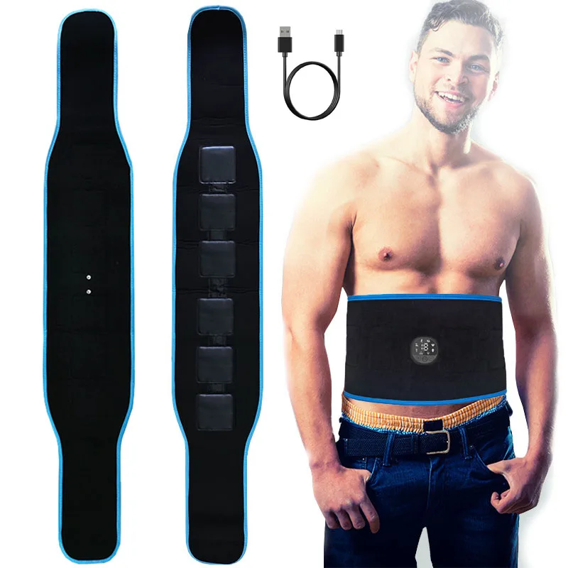 Bezdrôtový elektrický pás brucho Tónovanie brucha Tónovanie pásu EMS stimulátor brušného svalu ABS Trainer Belt svalové stimulátor svalov