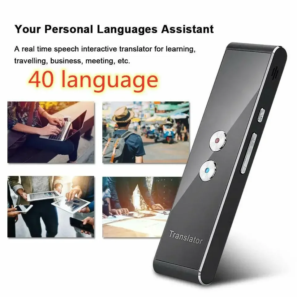 Bezdrôtový hlas prekladá 40 jazykov Multi inteligentný okamžitý preložený 2 -Way Real Time Voice Translator for Business Study 2024