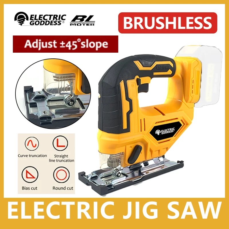 Bezdrôtový jigsaw elektrický prípravok videl prenosný multifunkčný drevenýworkingový nástroj pre batériu Makita 18V