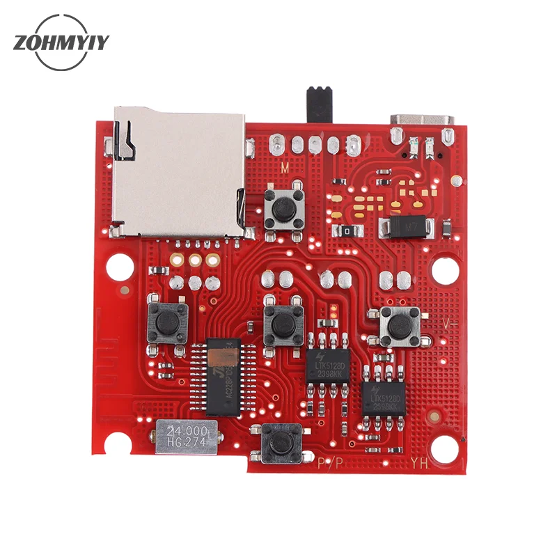 Bezdrôtový modul s elektronickým reproduktorom PCB s zosilňovačom MP3 dekodér FM Radio Audio Circuit Board LED Dual Channel Wireless Modul