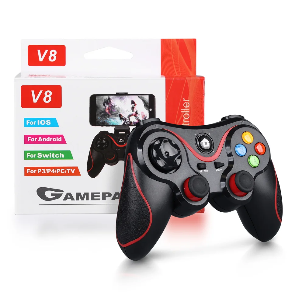 Bezdrôtový ovládač hier kompatibilného pre Bluetooth pre Android Gamepad Controly PC Joystick for PS3/PS4/Switch Console Accessories