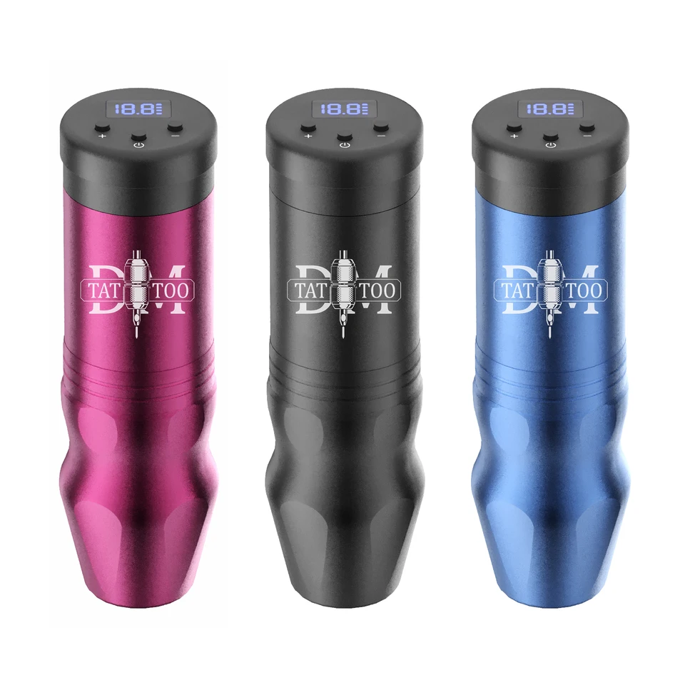 Bezdrôtový profesionálny tetovací stroj 1500 mAh vstavaný batériový kapacita all-in-on-in-one silný motor