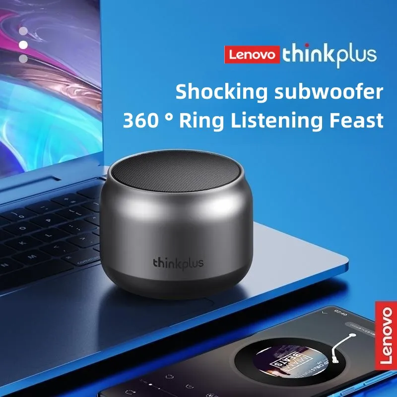 Bezdrôtový reproduktor Bluetooth Lenovo K30 s basmi emuluje kovovú textúru interiéru automobilu a vonkajšiu nepremokavú prenosnosť