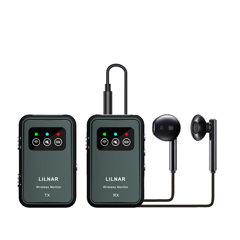 Bezdrôtový systém monitorov uší 2.4 g slúchadlá nabíjateľné prenosové prijímač podporuje stereo mono spevák štúdio odolné