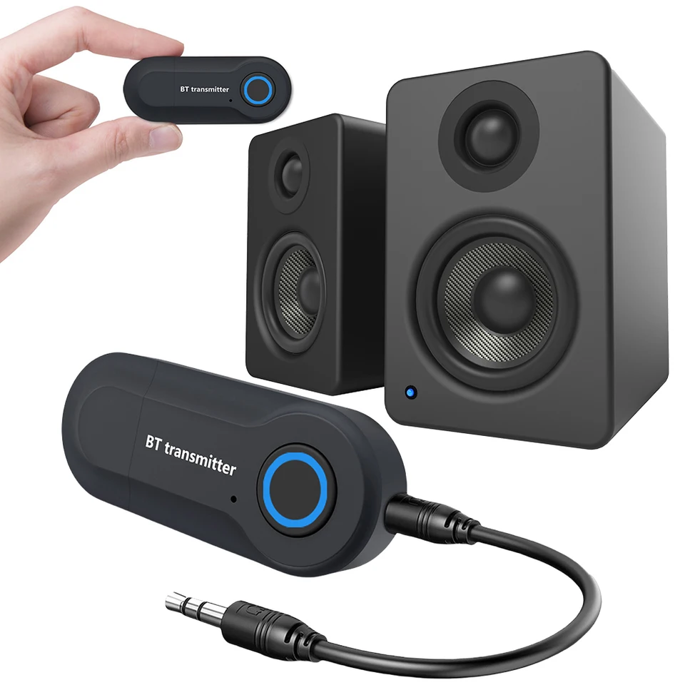 Bezdrôtový zvukový adaptér Bluetooth kompatibilný 4.2 Venmitter 3,5 mm počítačový televízor vysielač USB Audio prijímač ACESSSS