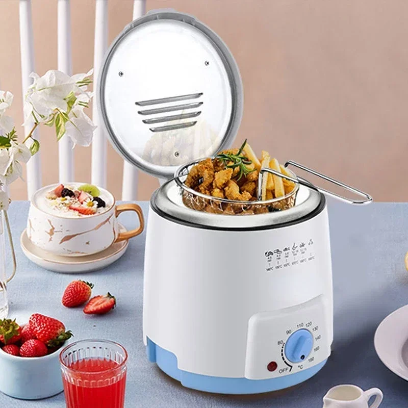Bezdymový multifunkčný 0,5 l Mini Electric Oil Fryer Pec Frees Fries Kuracie panču