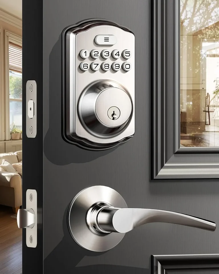 Bezkľúčový zámok vstupných dverí s 2 rukoväťami páky - Electronic Keypad Deadbolt, Auto Lock, Easy Inštalácia digitálny inteligentný kód dverí