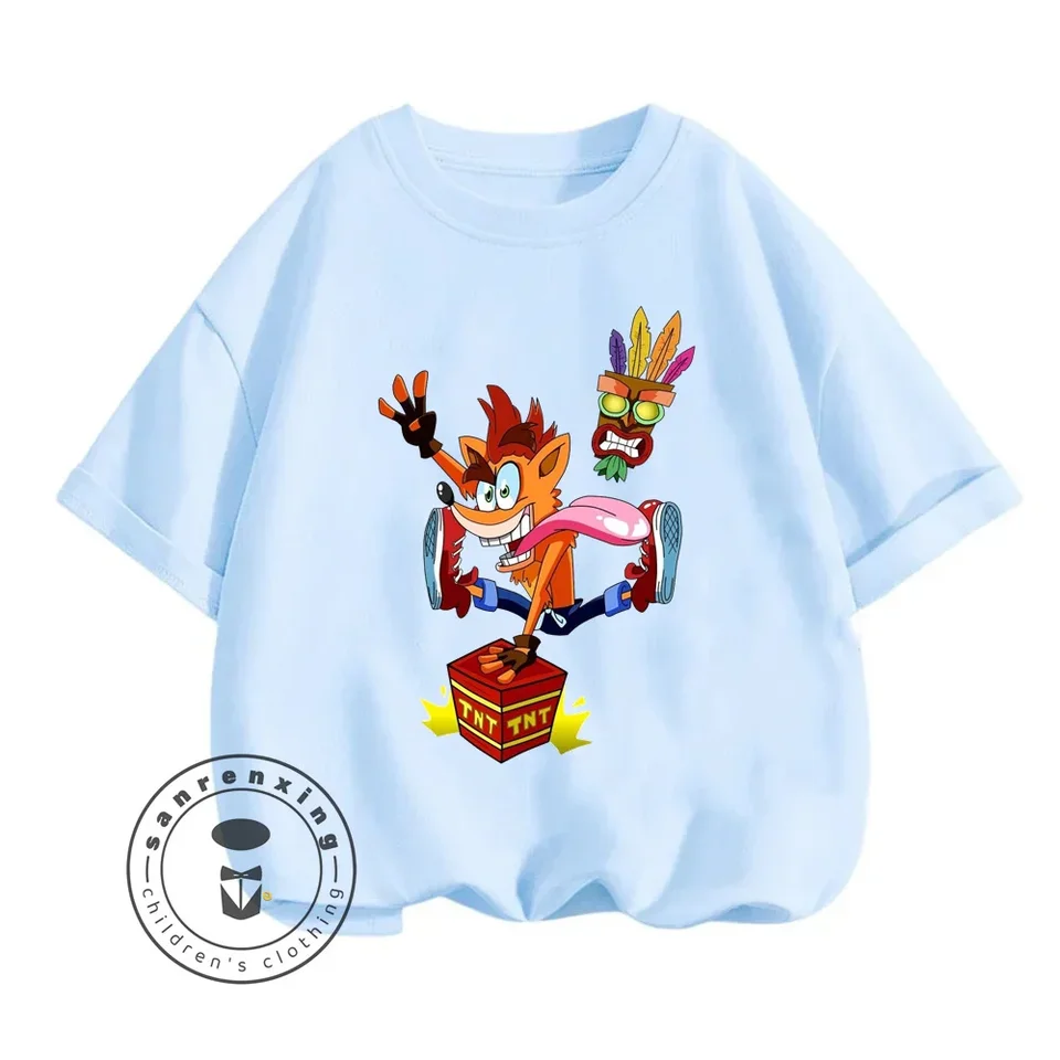 Bezpečné detské vrcholy havary bandicoot n sane trilógia očarujúce umelecké dielo každodenný štýl Spriptly vzor neformálne pohodlné oblečenie