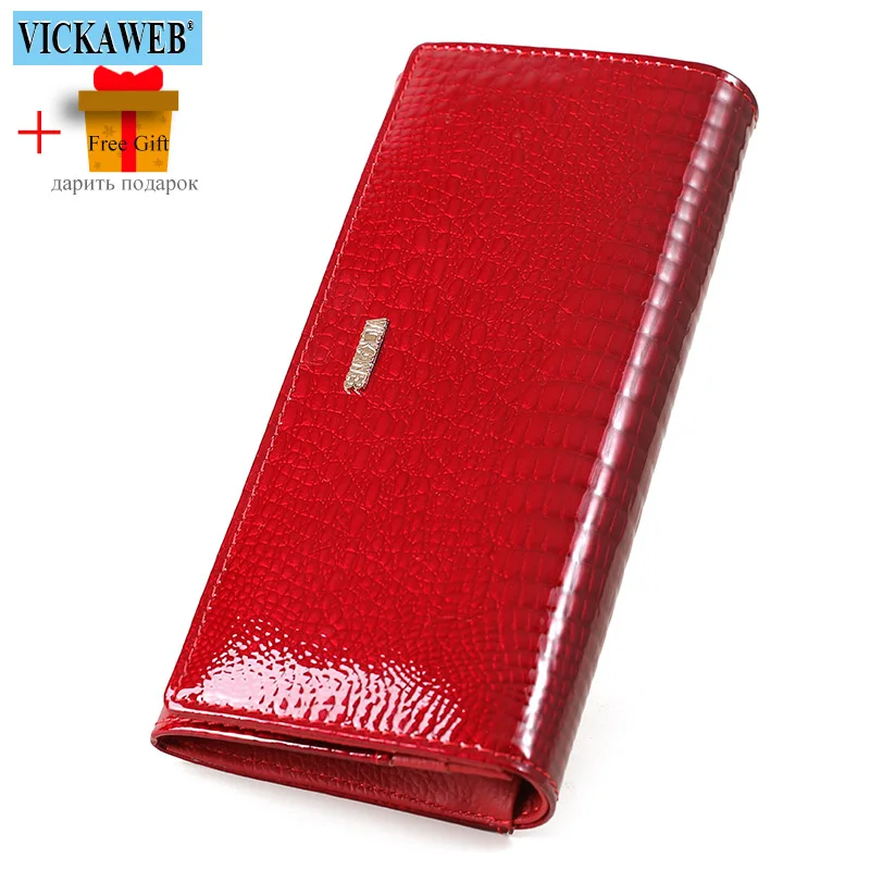 Bezplatné darčeky Women Wallet Zlaté logo Magnetické snap kožené ženské dámske dámske dámske dámske módne zipsová peňaženka Krokodílové peňažné tašky