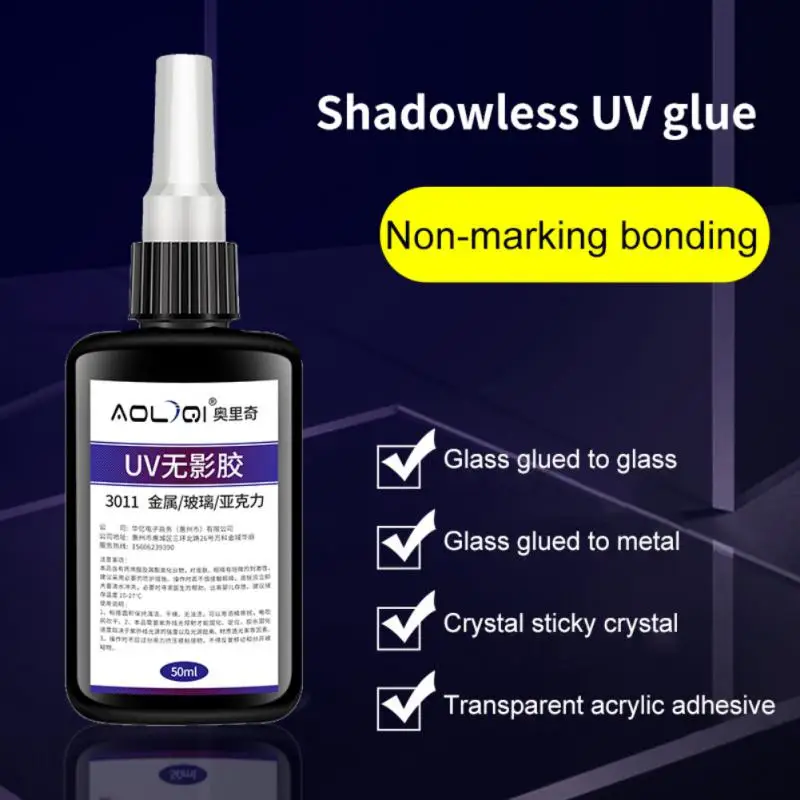 Beztieňové lepidlo Voda Veľkoobchod Transparentné rýchle sušenie UV Glue Glue Specia