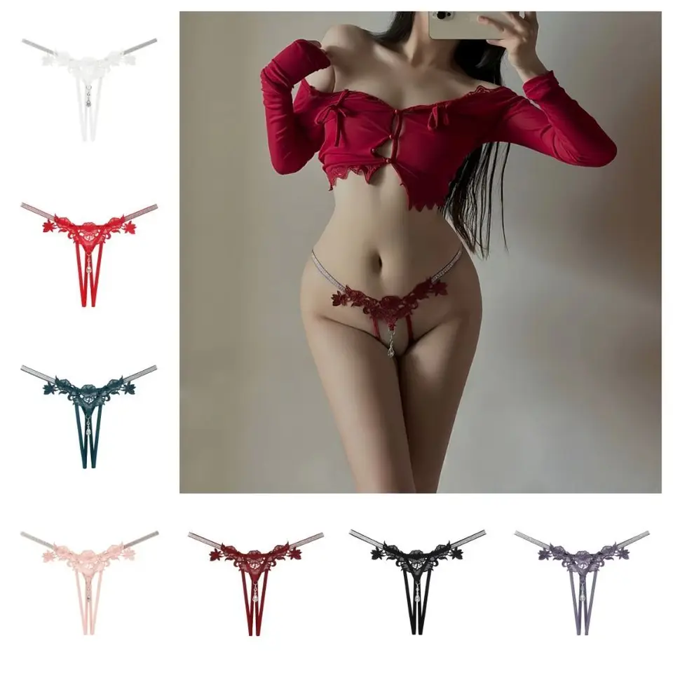 Bezšvové elastické sexy duté režiséry spodky y2k sexy g struny Otvorené rozkroky s nízkym pásom