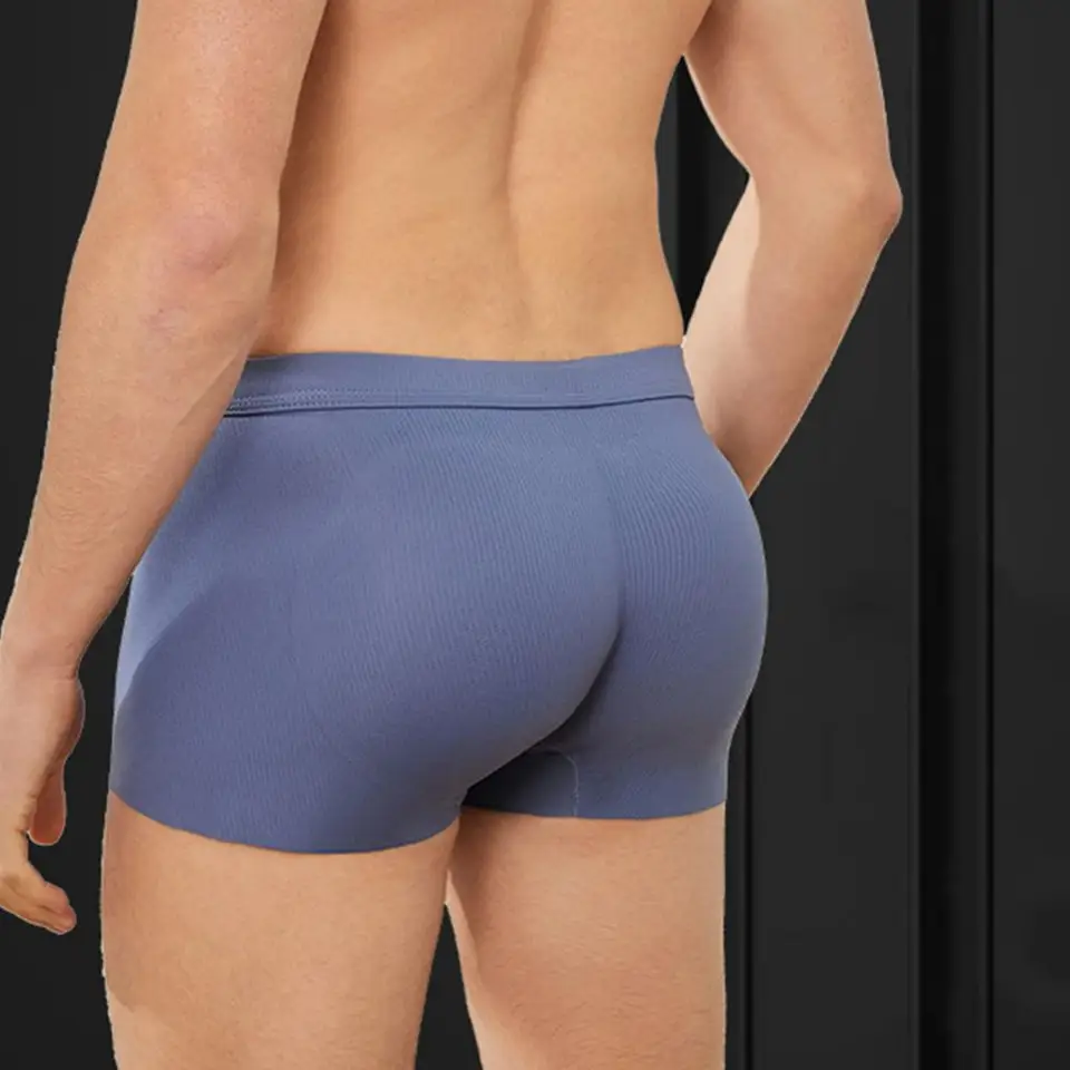 Bezšvové falošné zadky Pánske boxery latexové tvarovanie spodného prádla bedro zdvíhacie bedro skrášľujúce broskyňové boky Men tvarované spodné nohavice šortky