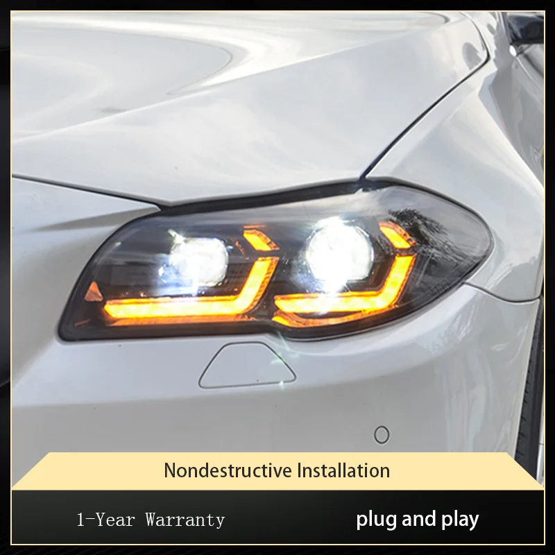 Bežné svetlo auto pre autá 12V BMW 5 Series F18 F10 520 525 530 2010-2017 LED svetlomet LED DRL HIGNA NA DENNÉ svetlo