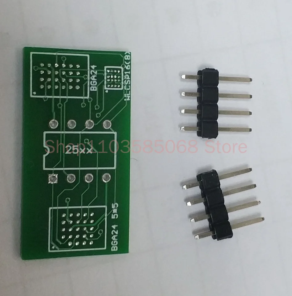BGA24 do DIP8 4*6 Ball 5*5 LAL ADAPTEROVÁ doska Simple Board 25 Series Chip