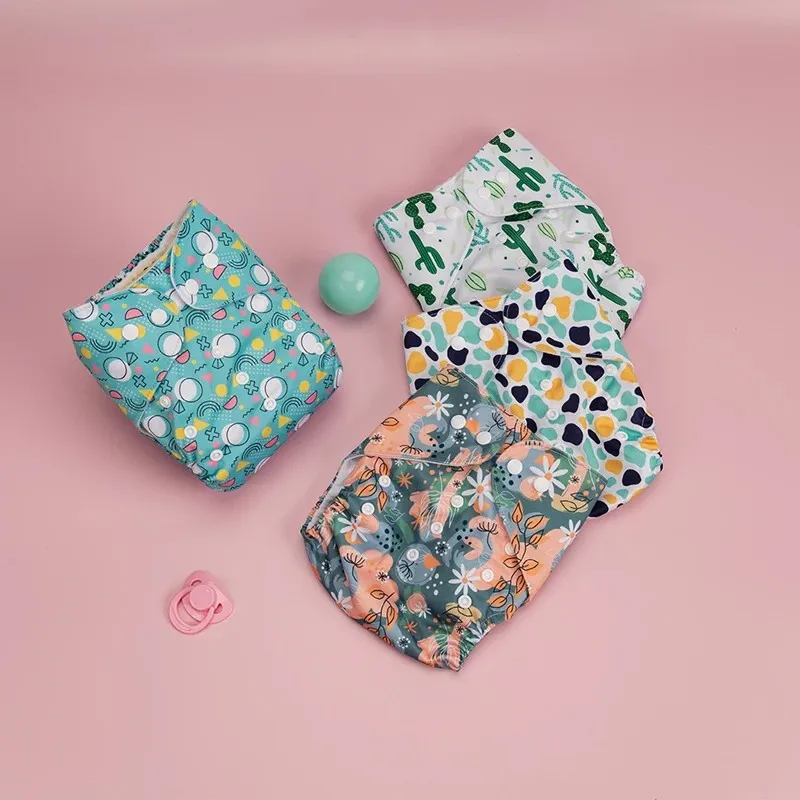 Biai Suede Handring Pocket Plienky umývateľné opakovane použiteľné detské plienky pre deti s rozlohou 3-15 kg Priedušné detské plienky