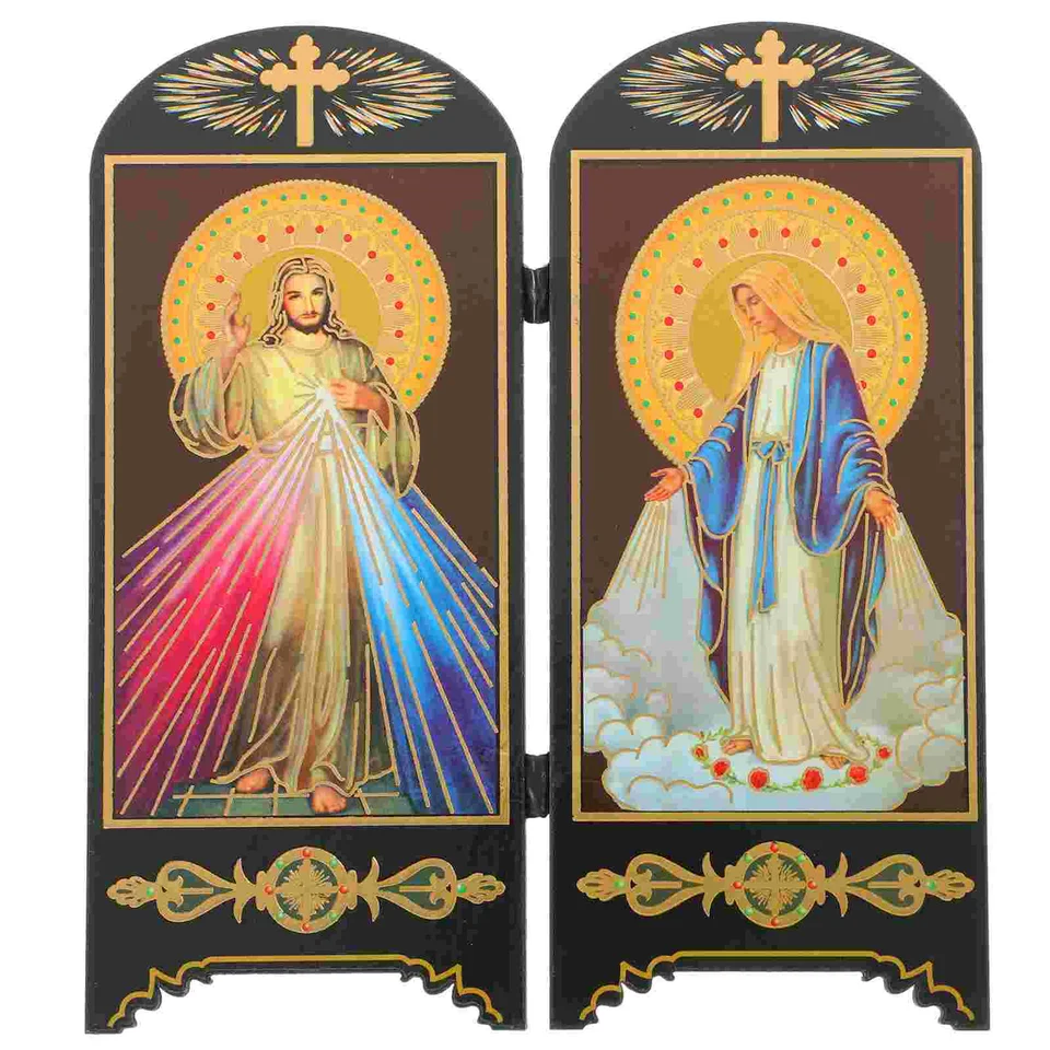 Biblia požehnaj Panny Márie Cirkev katolícka svätá rodina Ježiš stála sochu Ative Mary figurína náboženská postava darček deco