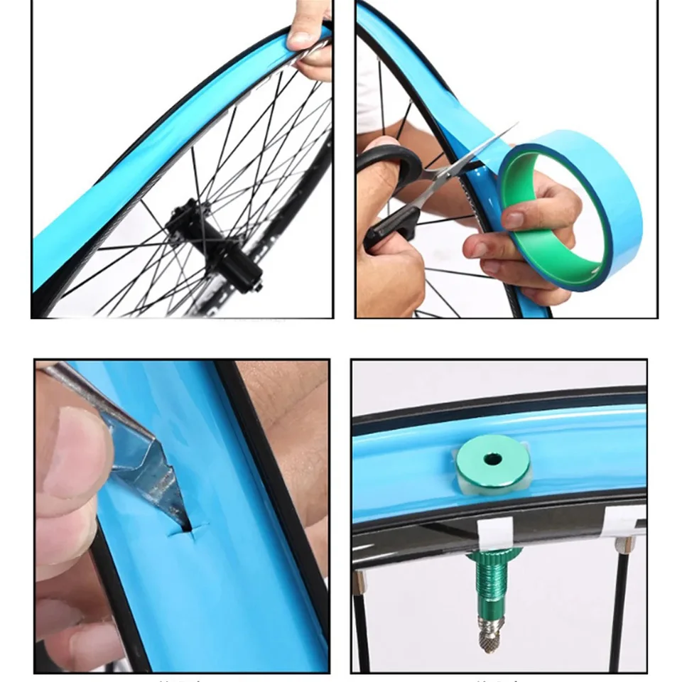 Bicycle Rim Tape Bezduché bicykel Vnútorná trubica deformačná deformácia Rim Tape, šírka 21/23/25/27/32/35 mm x dĺžka 50 m