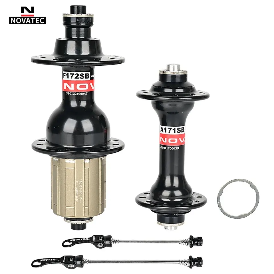 Bicykel Hubs Novatec F172SB Road Bike Hubs Front 20 Zadný 24 otvor V-brzda Ultra ľahký 8-11 Speed ​​Speed ​​Whee Hub Hub