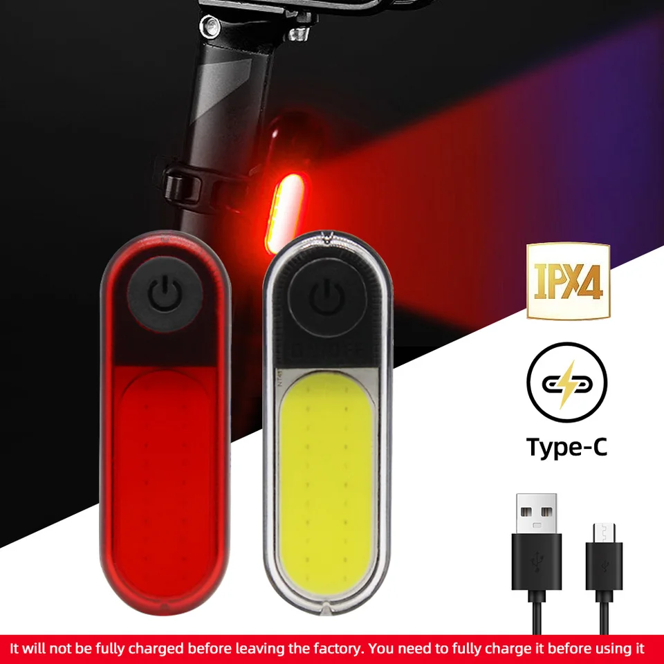 Bicykel Light Mountain Bike Tail Light Night Night Riding USB nabíjanie blikanie LED nočné jazda Výstražné bleskové bicykle Zadné svetlo