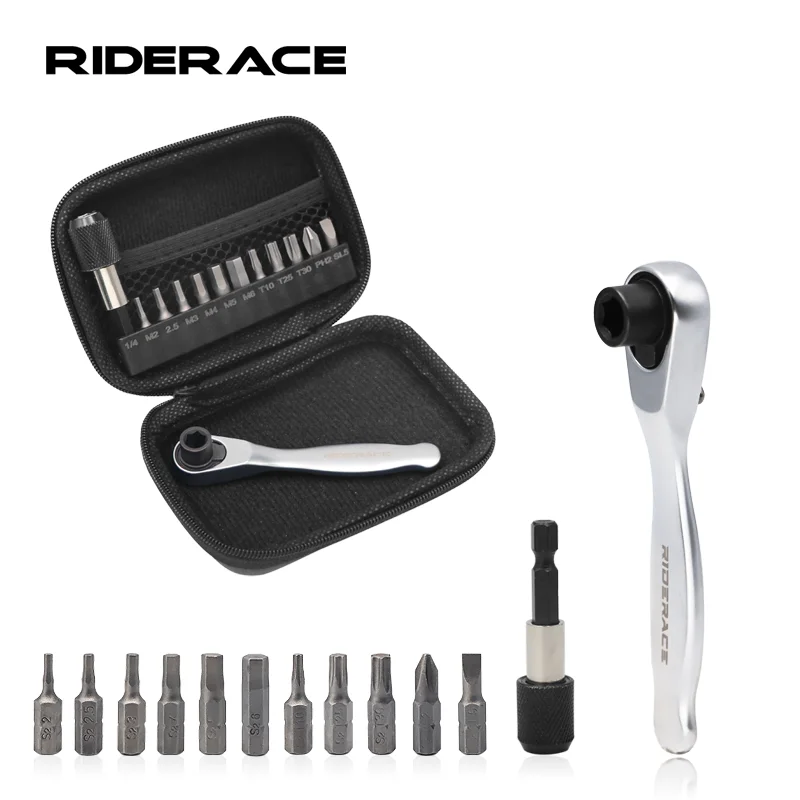 Bicykel Ratchet Spanner Set Shot Release Socket Opravy Nástroje 1/4