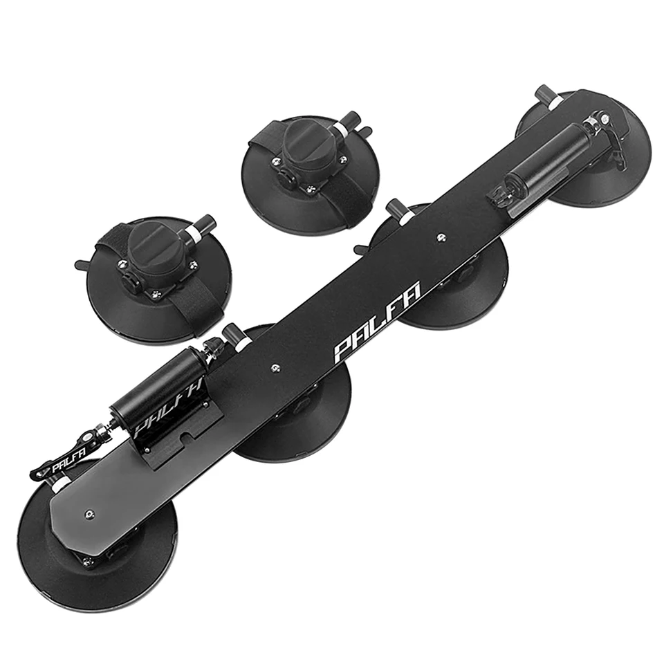 Bicykel Strelec Rack pre vozidlá na streche Strech Top Sucker Rýchle uvoľnenie hliníkového zliatiny nosiča bicyklov pre 2 bicykle
