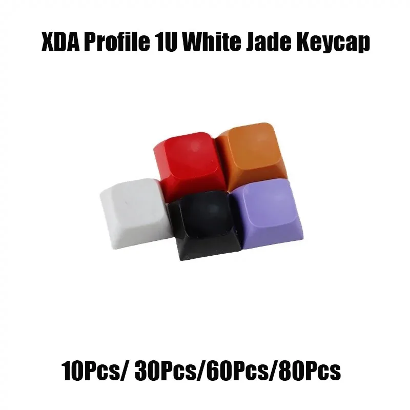 Biela jade živici PBT Keycaps