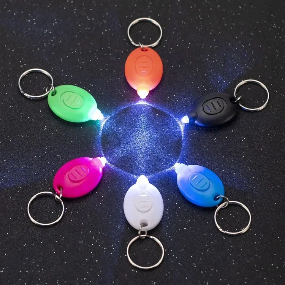 Biele svetlo/UV svetlo LED LED keychain baterka prenosné kľúče svetlo 395nm čierne svetlo Torch Mini baterky na kľúče keyring