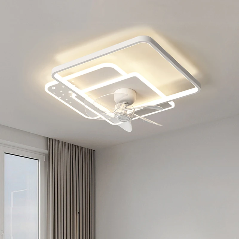 Biele top svetlo s ventilátorom pre modernú obývaciu izbu Baliar