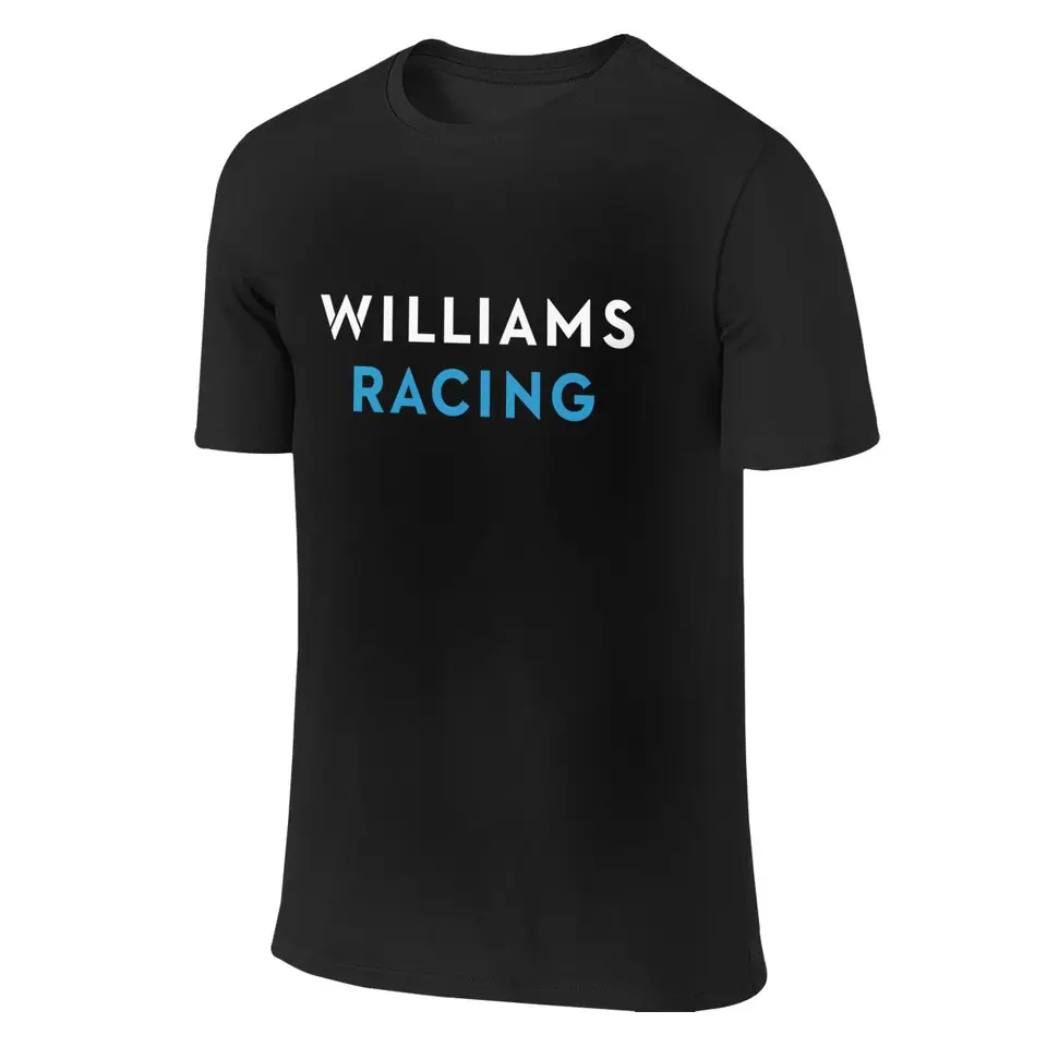 Biele Williams Racing T tričko Tshirt Tee Clothing Cotton Tops Tops Hip Hop Tričko