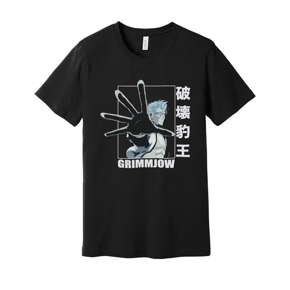 Bieliace anime tričko, Grimmjow, všetky veľkosti, tričká unisex s krátkym rukávom pre mužov