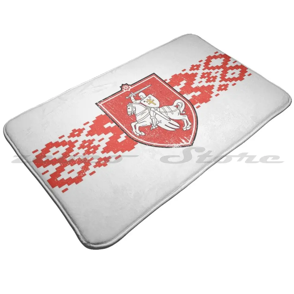 Bielorus Pahonia koberec koberec koberca Non-skĺznutie vody absorbuje dvere rohož Bielorus Pahonia ornament gerb Bielorus Pahonia ornament gerb