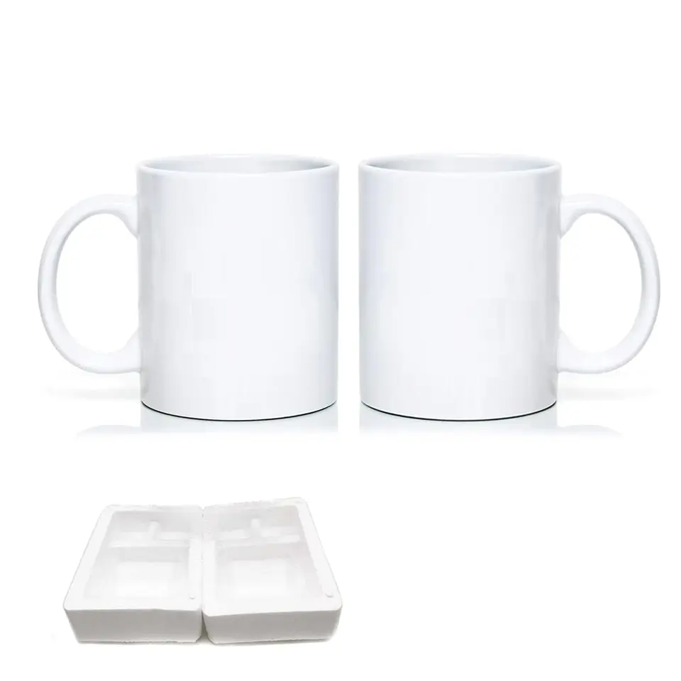 Biely hrnček na mieru, 11oz, prázdny hrnček na kávu keramický šálka keramických hrnčekov na kávu, polievku, čaj, mlieko, latte, horúce kakao