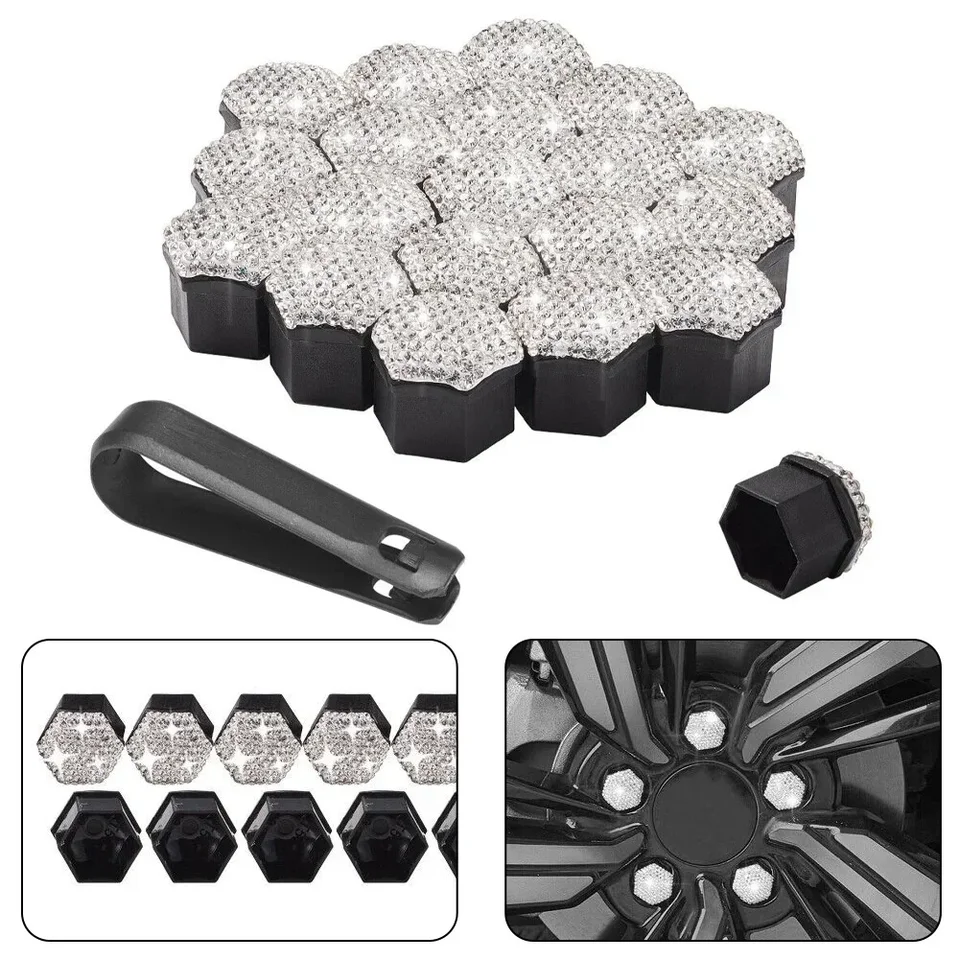 Biely kamienok 20ks/set 17 mm kolieska navijá orechy skrutk