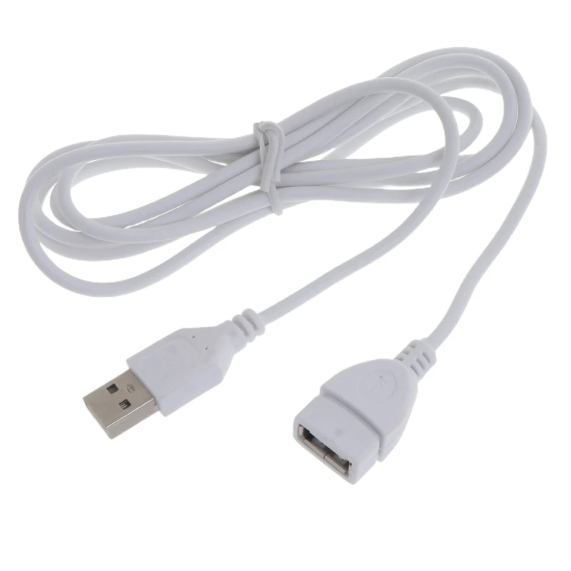 Biely predlžovací kábel USB Vedie muža k žene 1,5 m 5 stôp