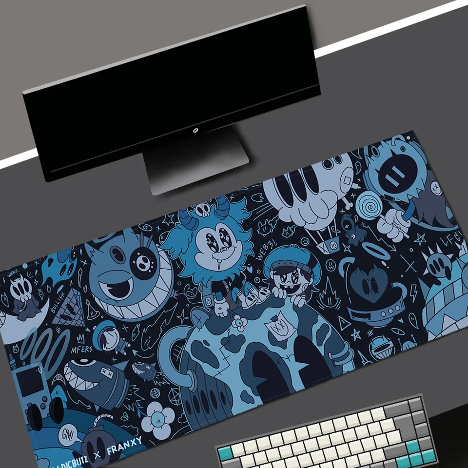 Big Art Mouse Pad NAPOHOP KAWAII HERNÁ PADA NA STADLE Anime Mouse MODS MOŽNÁ Klávesnica Nastavenie klávesov AKO ZÁKLADNÉ PRÍSLUŠENIE PRÍSTUPU DESKMAT STRÁNKA MAT