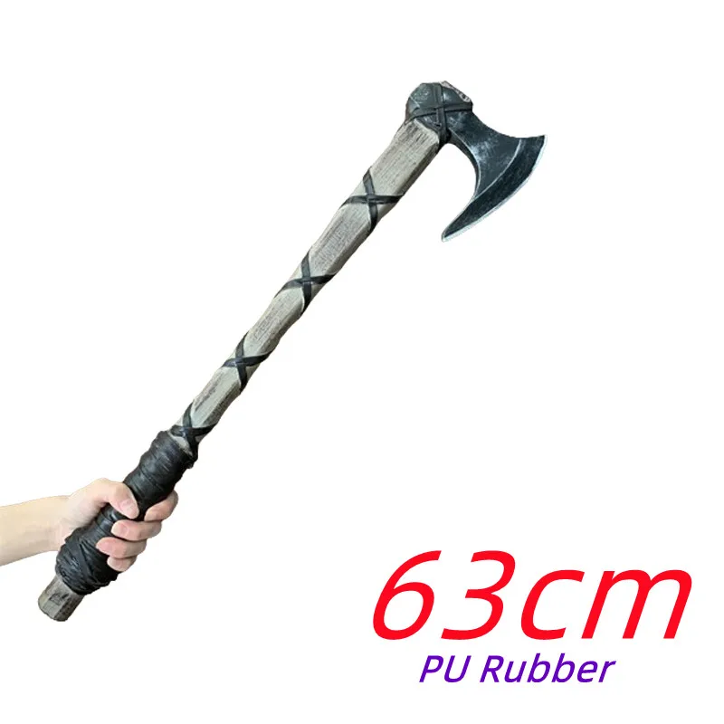 Big Beast Axe obeťové drevorubače rune tomahawk cosplay prop zbraň halloween sekera duchovia šelma chaos sekera Safety Pu