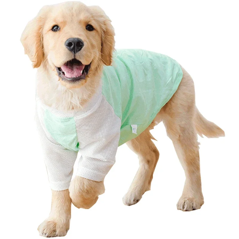 Big Dog Clothing Tee tričko leto veľké psie oblečenie pletivo tričko tričko Corgi samoyed husky labrador zlatý retríver psí oblečenie