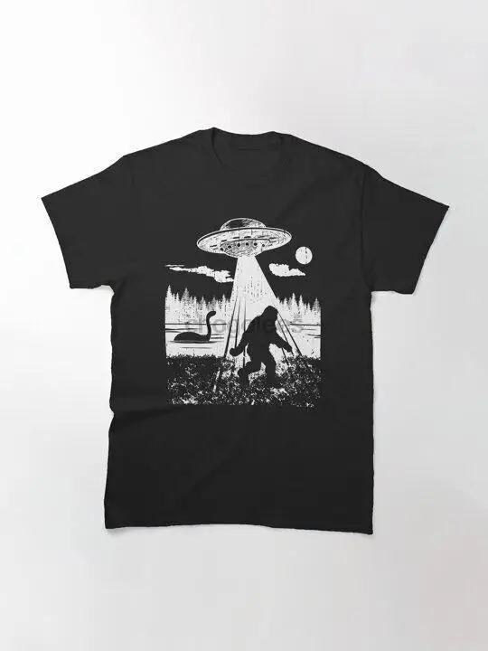 Bigfoot Ufo T tričko Sasquatch Funny Tee Alien Area 51 Cryptozoology Men Ženy
