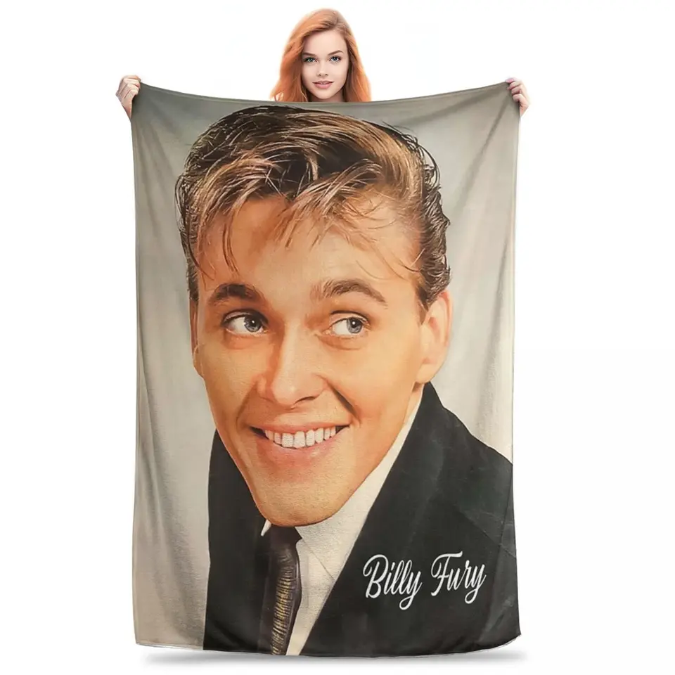 Billy Fury prikrývka fleece teplé hádzanie prikrývky pohovka hodí prikrývku pre gauč