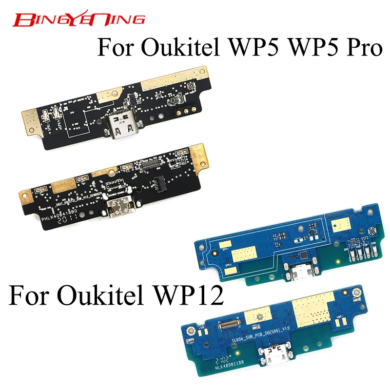 Bingyening Nový originál pre OUKitel WP5 WP5 PRO WP12 WP12 Pro Board Nabíjací port USB OPRAVA PREPRAVA PREPRAVA