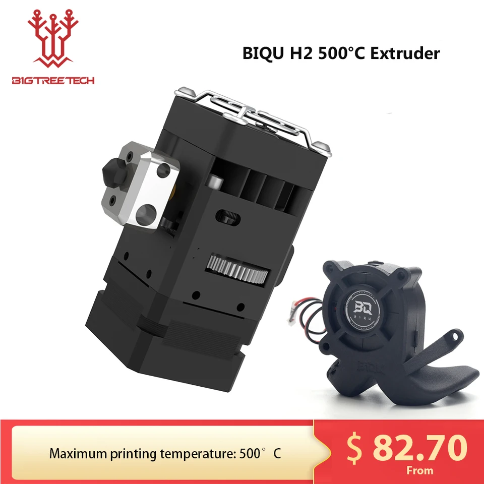 BIQU H2 500 ℃ Extruder Upgrade H2 V2.0 Priamy prevodový extrudér 24 V 3D TLAČNÉ ČASY PRE B1 BX ENDER3 V2/Pro upgrade Titan