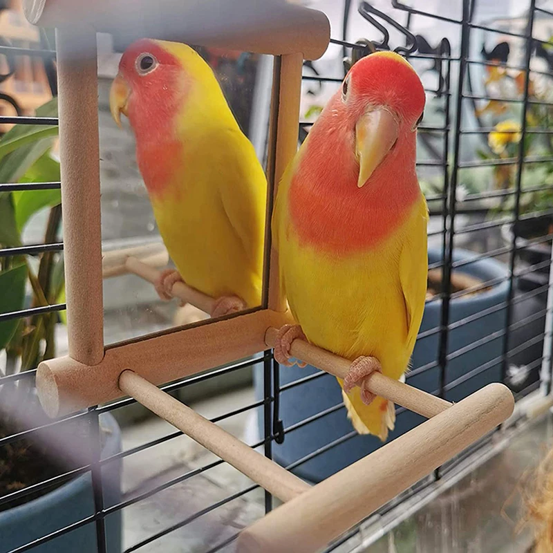 Bird Parrot Toy Wooden Cloud rebrík lezenie skákacie platforma rebrík pre domáce zvieratá zrkadlové stojan na vtáčie rámce domácich miláčikov
